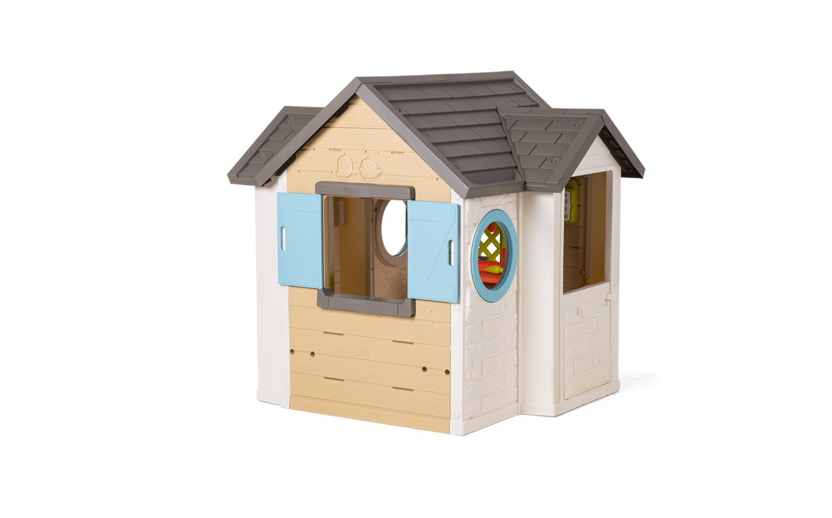 Spielhaus für den Gärtner Garden House Smoby mit Blumentöpfen erweiterbare Dachrinne und Gitter mit Vogelhaus 135 cm Höhe mit UV-Filter ab 2 Jahren