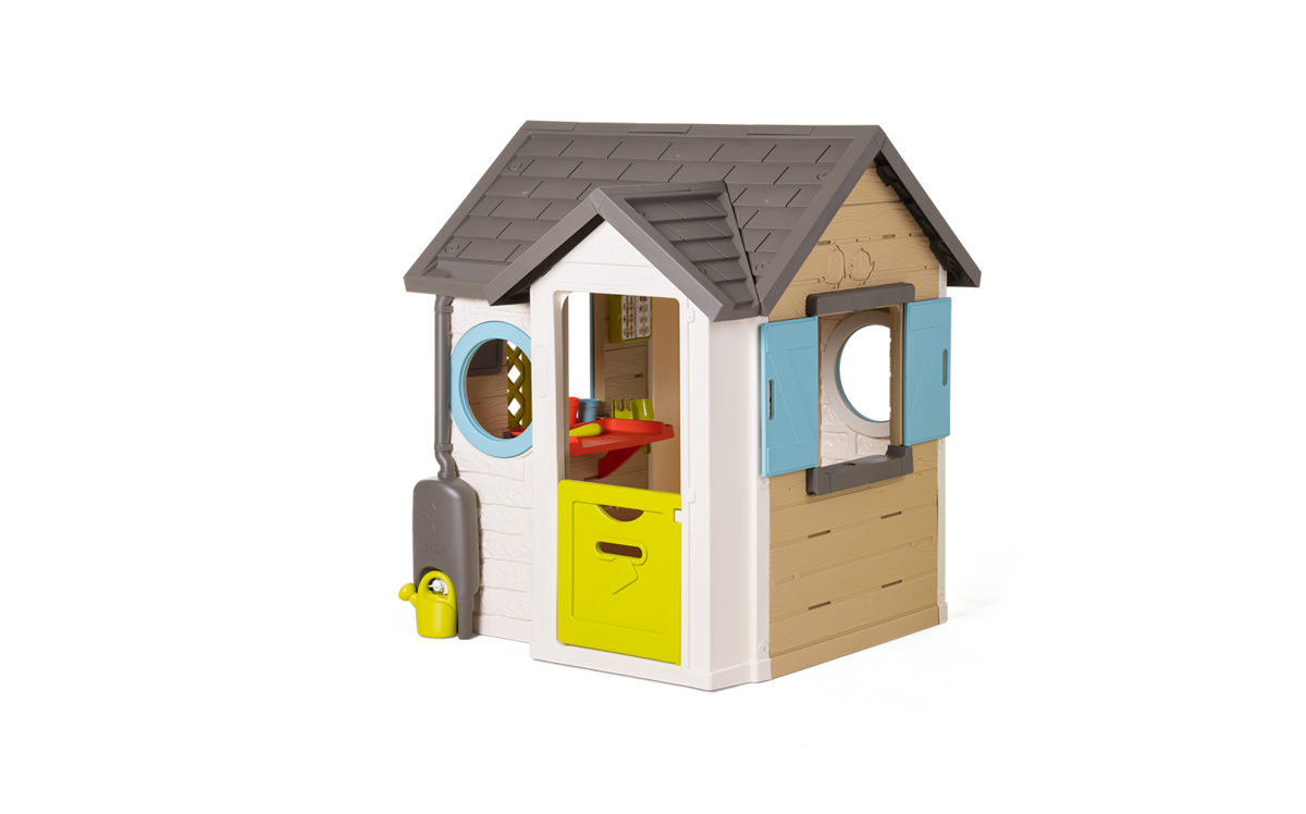 Spielhaus für den Gärtner Garden House Smoby mit Blumentöpfen erweiterbare Dachrinne und Gitter mit Vogelhaus 135 cm Höhe mit UV-Filter ab 2 Jahren